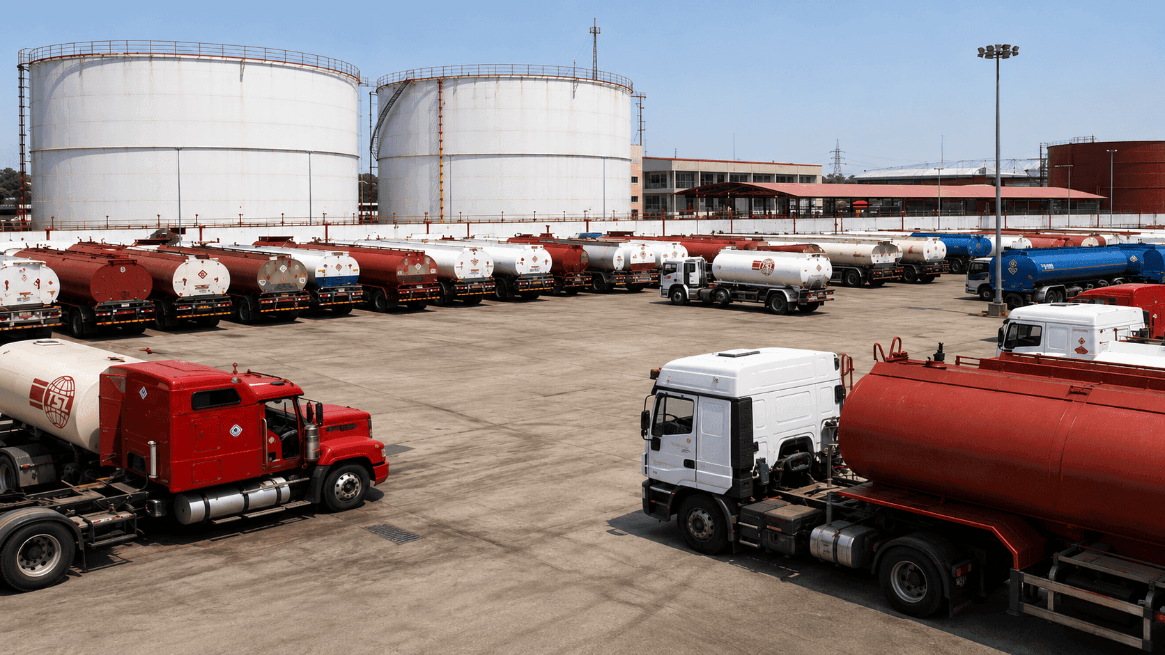 Storage tank depot